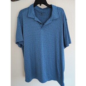 G. H. Bass & Co Polo Shirt Short Sleeve Spread Collar Men's Size XL Blue